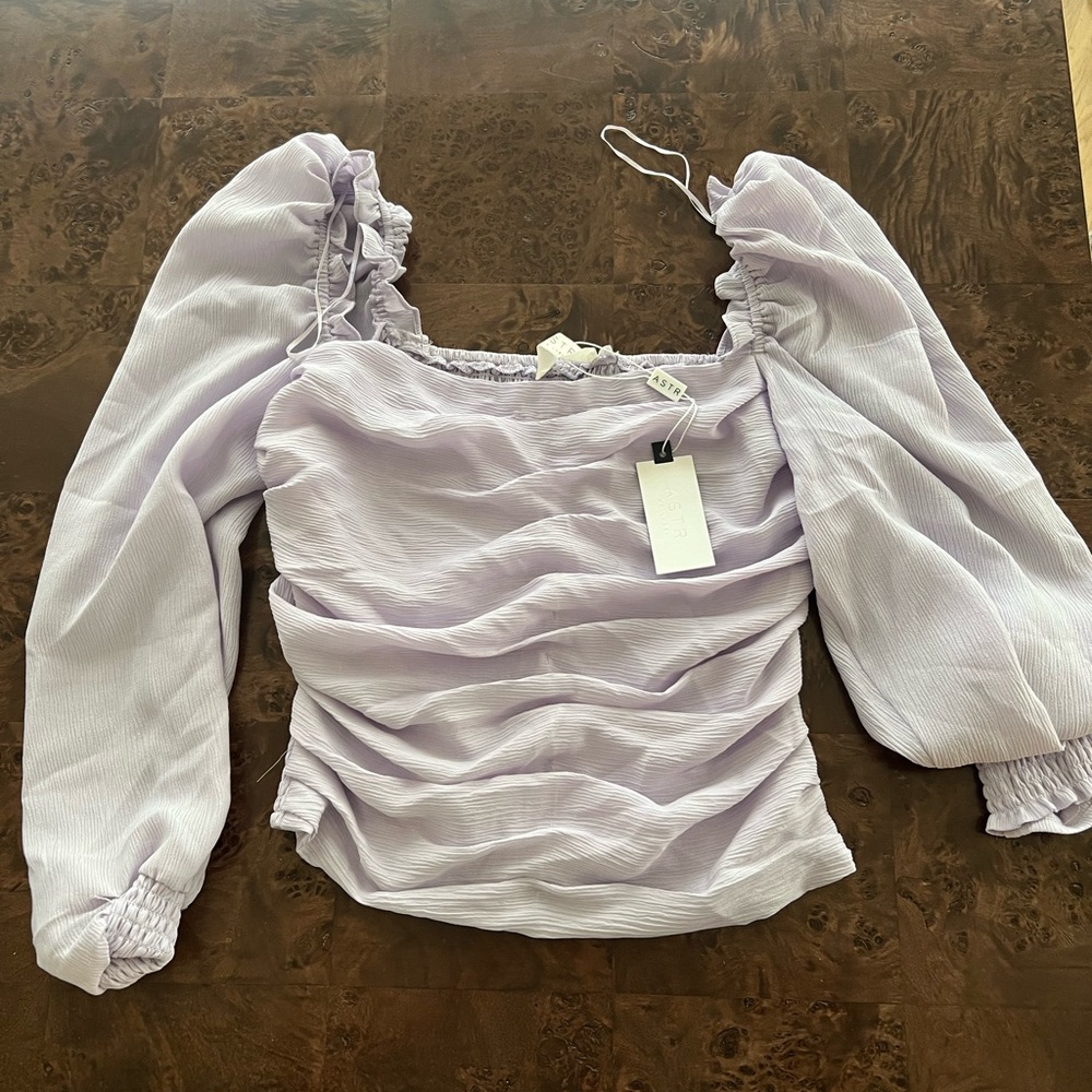 Lavender ASTR Babydoll Top